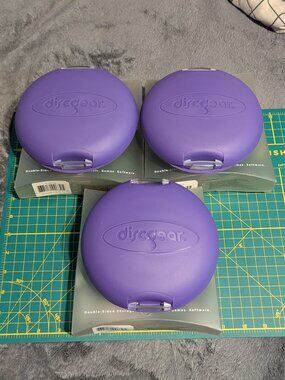 Discgear 20 CD DVD Case x3 purple